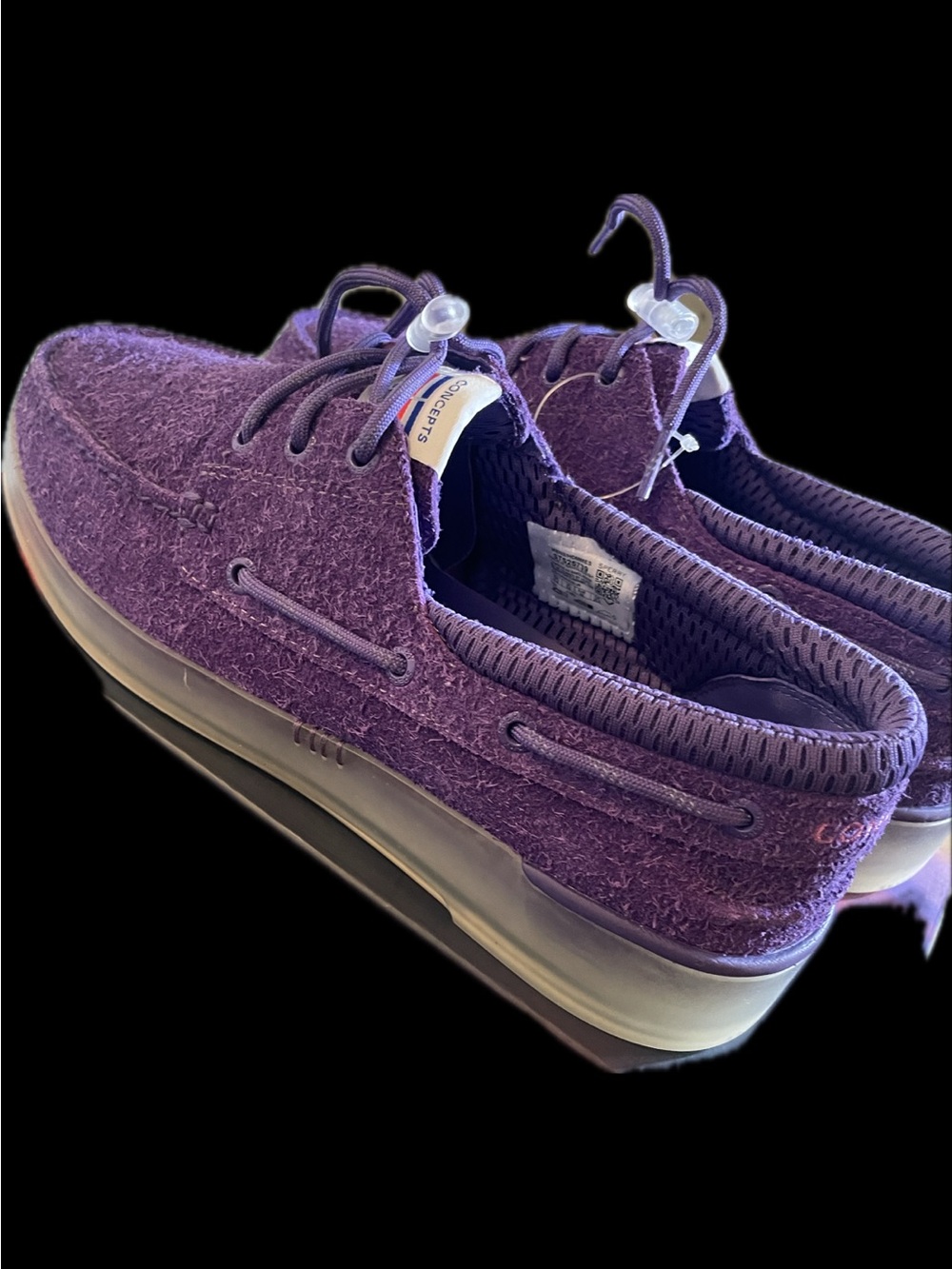Concept x Sperry Original 3-Eye Cup Boat shoes (Violet Veil) Size 10.5